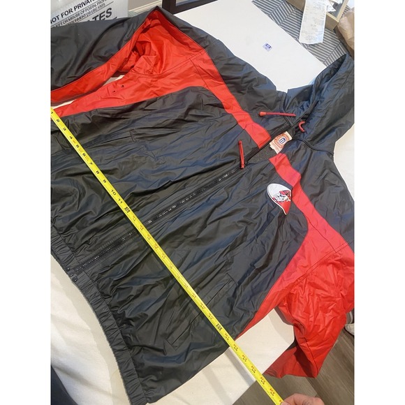 Georgia Bulldogs Bomber Jacket Mens 2XL Red Full Zip Essex Athletics NCAA‎ VTG - Picture 8 of 10